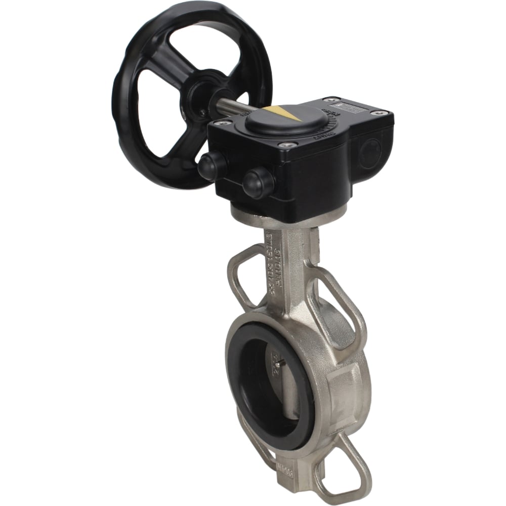 Изображение товара Затвор DN.ru 316L-316L-VITON Ду65 Ру16 с редуктором HAM-1