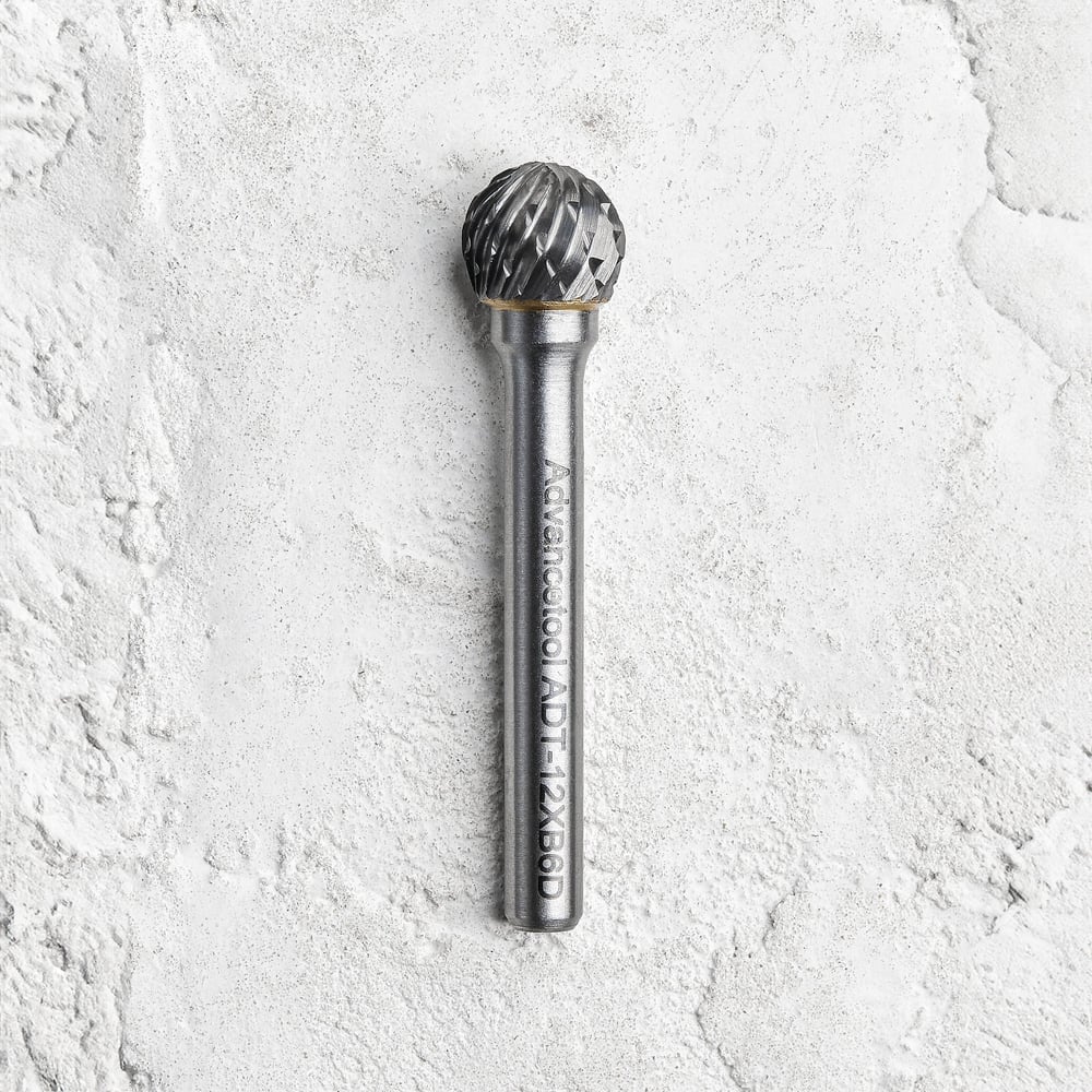 Изображение товара Бор-фреза твердосплавная форма D d12x10.8хL51 мм Advancetool ADT-12XB6D