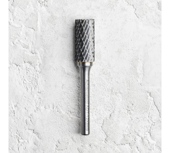 Изображение товара Бор-фреза твердосплавная форма B (цилиндр с режущим торцом) d12x25хL65 мм, хв-к 6 мм Advancetool ADT-12XB6B