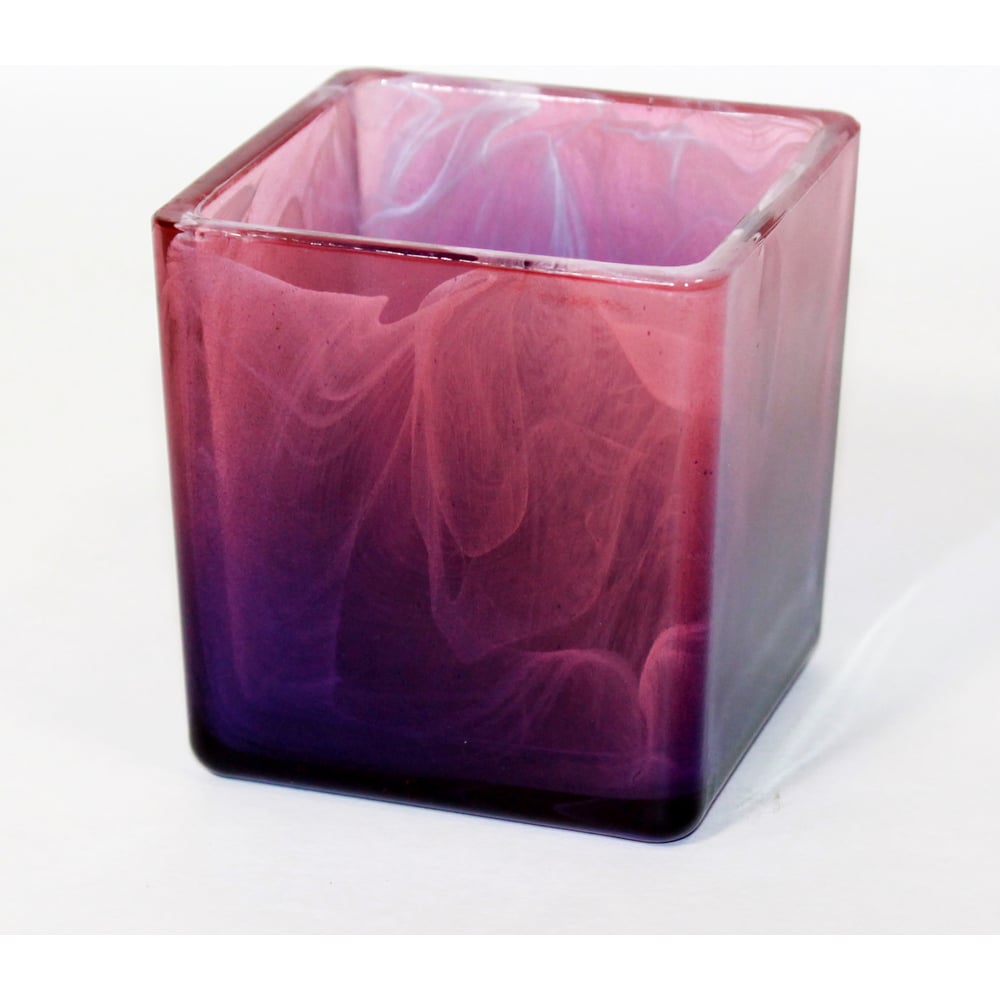 Изображение товара Кашпо-Подсвечник ЭЛЕТЕХ Куб алеб.крш.роз.фиол./С 4840155662_