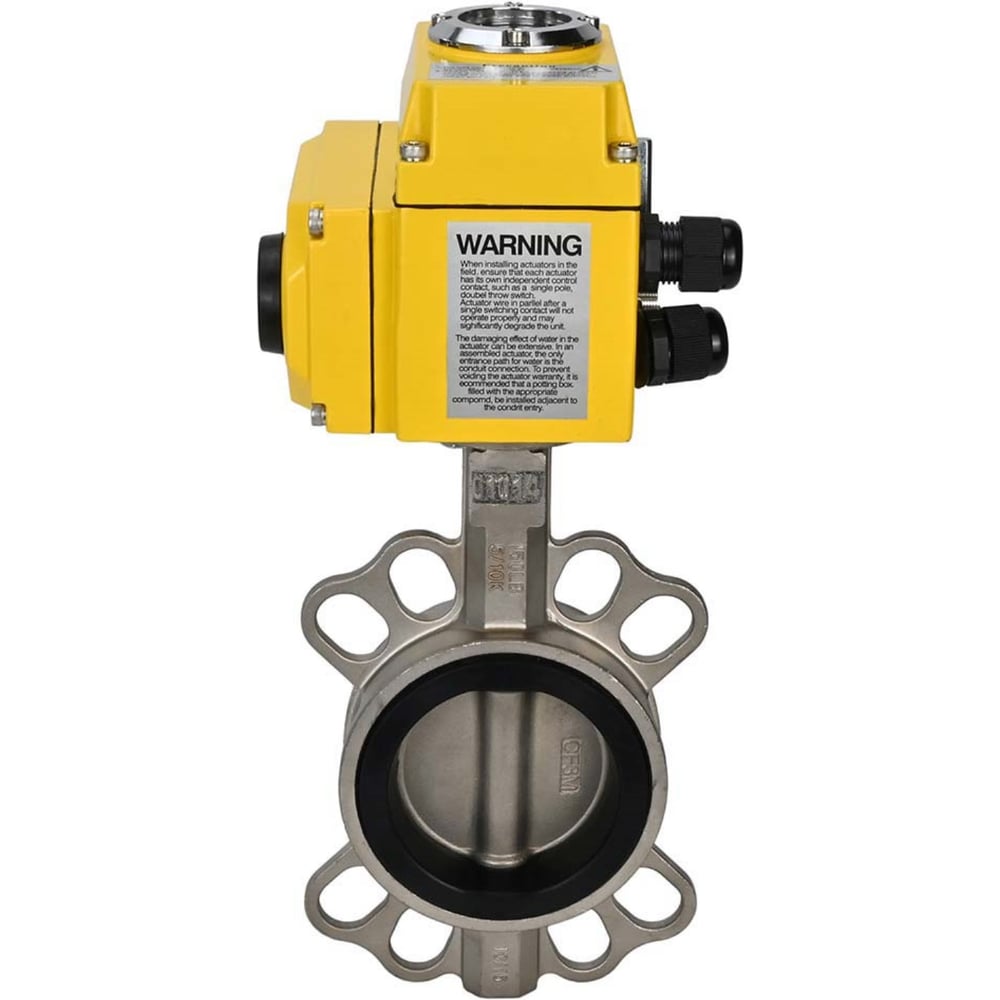 Изображение товара Затвор DN.ru 316L-316L-VITON Ду50 Ру16 с электроприводом QT-005