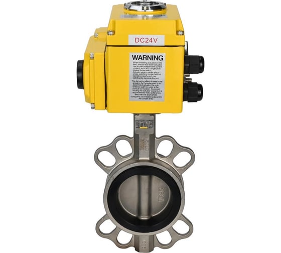 Изображение товара Затвор DN.ru 316L-316L-VITON Ду250 Ру16 с электроприводом QT-040 24В D050-13756