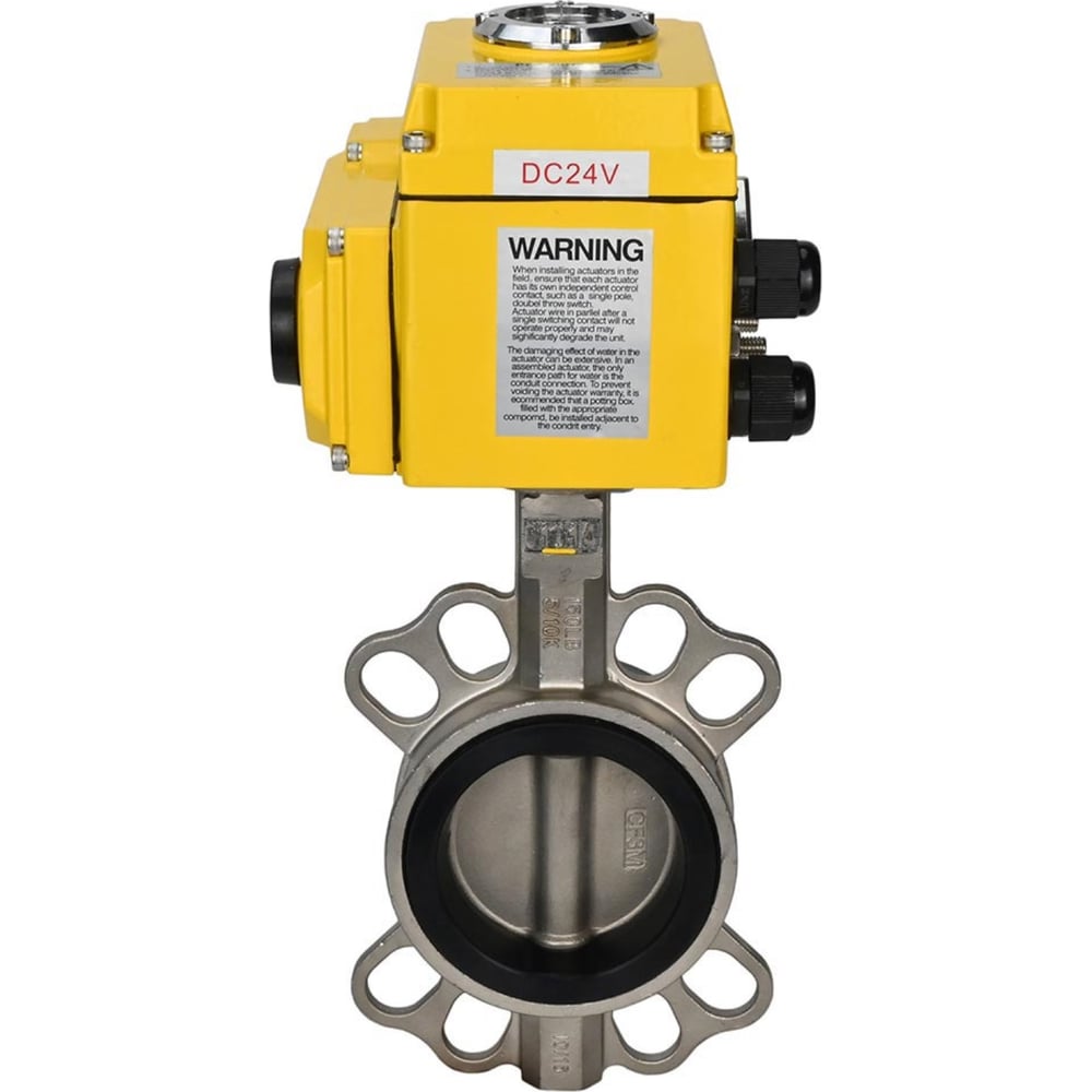 Изображение товара Затвор DN.ru 316L-316L-VITON Ду200 Ру16 с электроприводом QT-040 24В