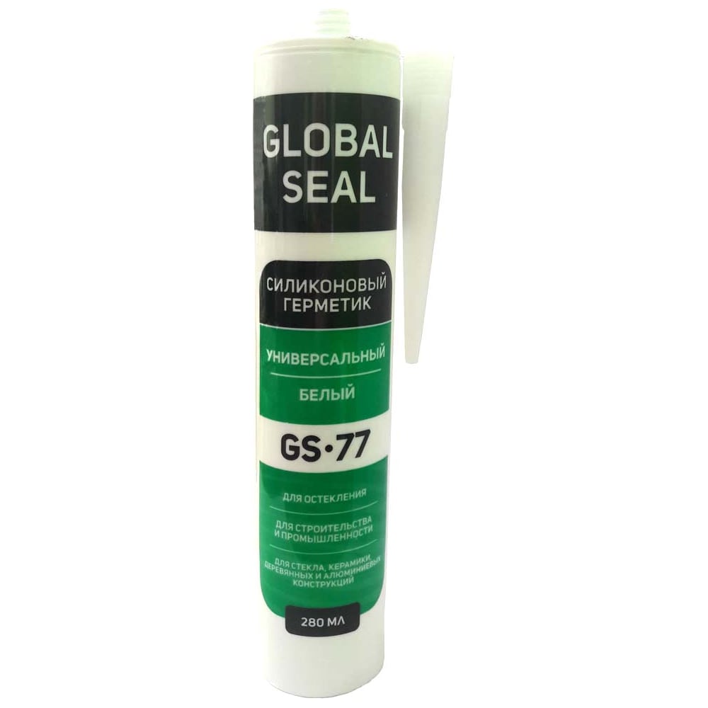 Универсальный силиконовый герметик GlobalSeal герметик силиконовый makroflex ах104 универсальный прозрачный 290 мл уксусный