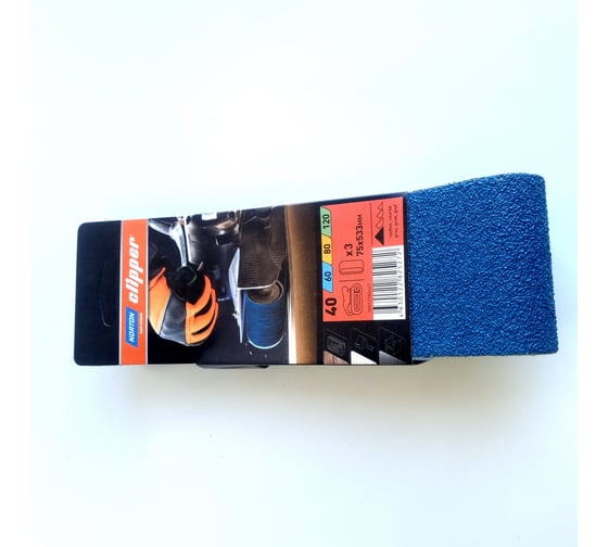 Изображение товара Шлифовальная лента циркониевая 75x533 мм, 3 шт, Р40 NORTON 78072780447