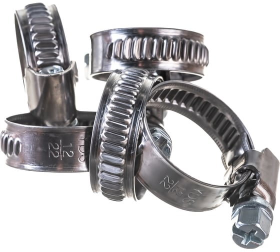 Изображение товара Червячный хомут SKRAB 12-22 мм 10 шт. нерж. 43570