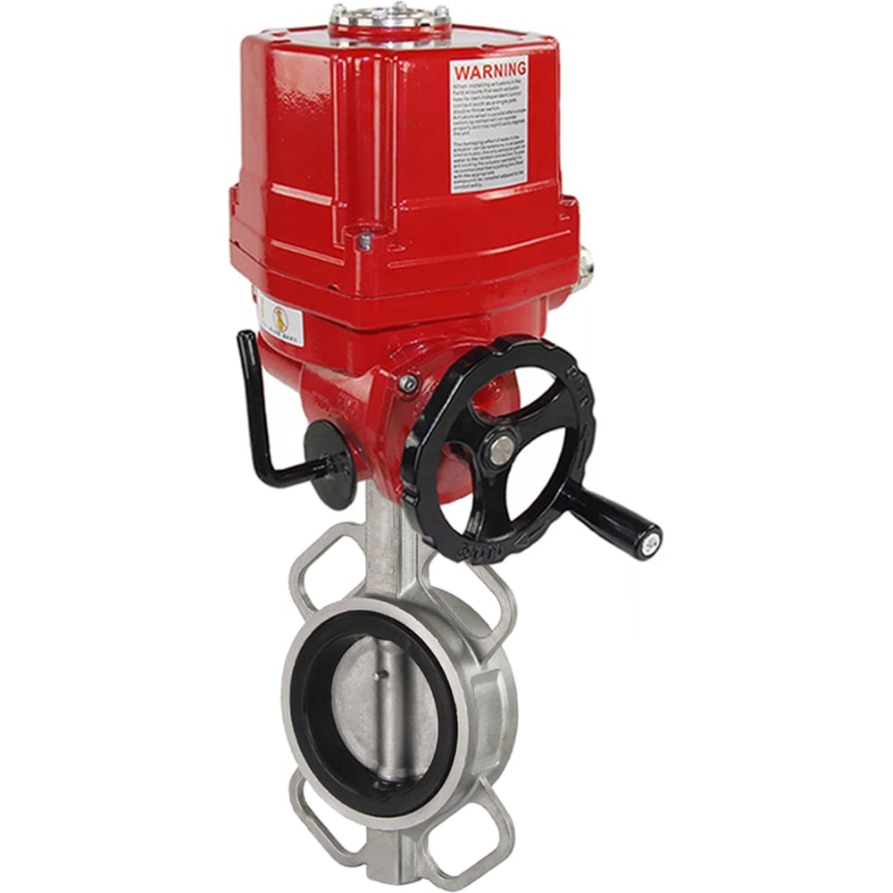 Изображение товара Затвор DN.ru 316L-316L-VITON Ду80 Ру16 с электроприводом EX-010 24В