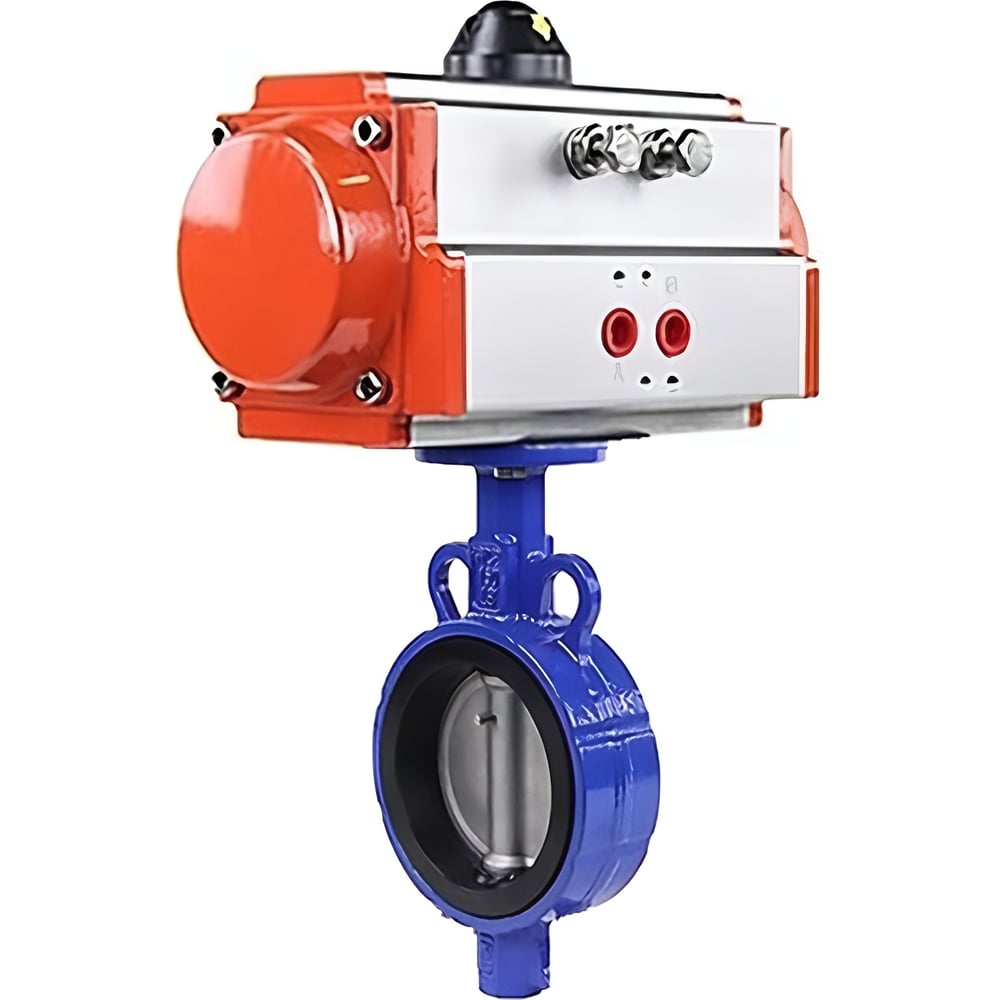 Изображение товара Дисковый затвор DN.ru AL-316L-EPDM Ду25 Ру16 с пневмоприводом DA-065