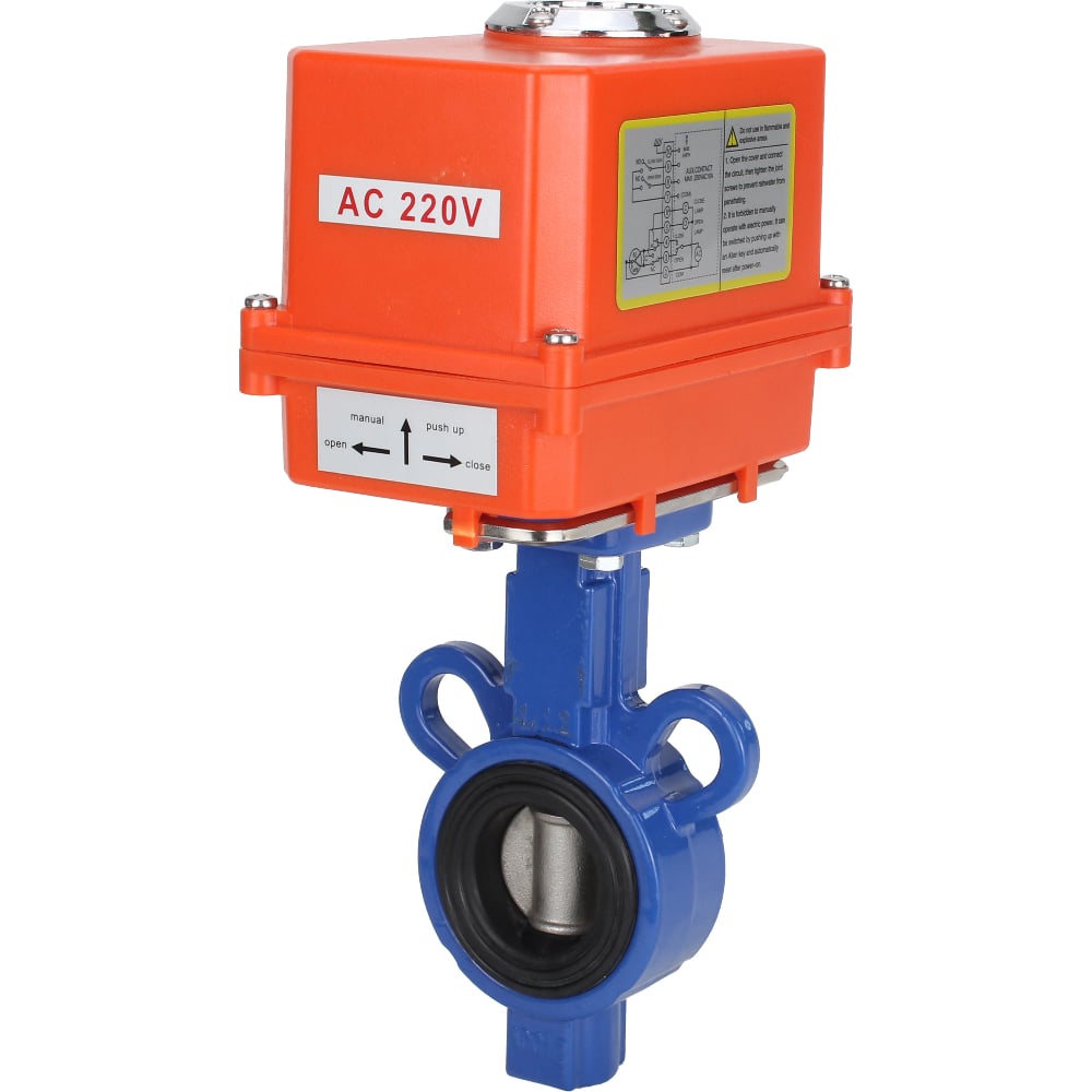 Изображение товара Дисковый затвор DN.ru AL-316L-EPDM Ду32 Ру16 электропривод QT-003 MINI 220В D050-11192