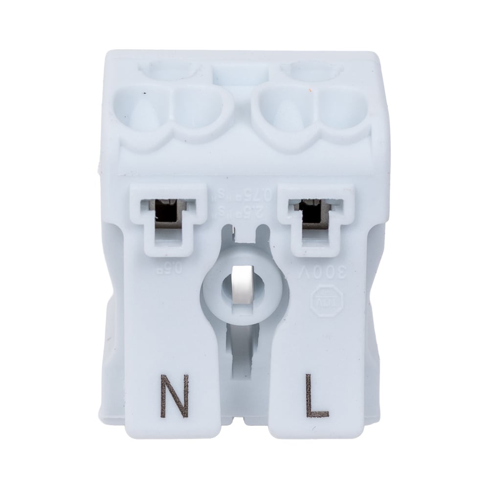 Изображение товара Пружинная соединительная клемма SLP electrics YK-DJ2 10 шт белая для электромонтажа