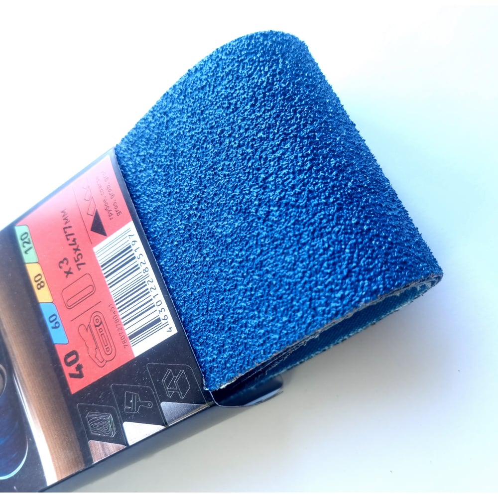 Изображение товара Циркониевая шлифовальная лента 75x477 мм 3 шт NORTON P40