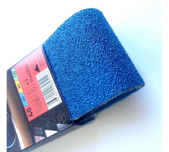 Изображение товара Шлифовальная лента циркониевая 75x477 мм, 3 шт, Р40 NORTON 78072780451