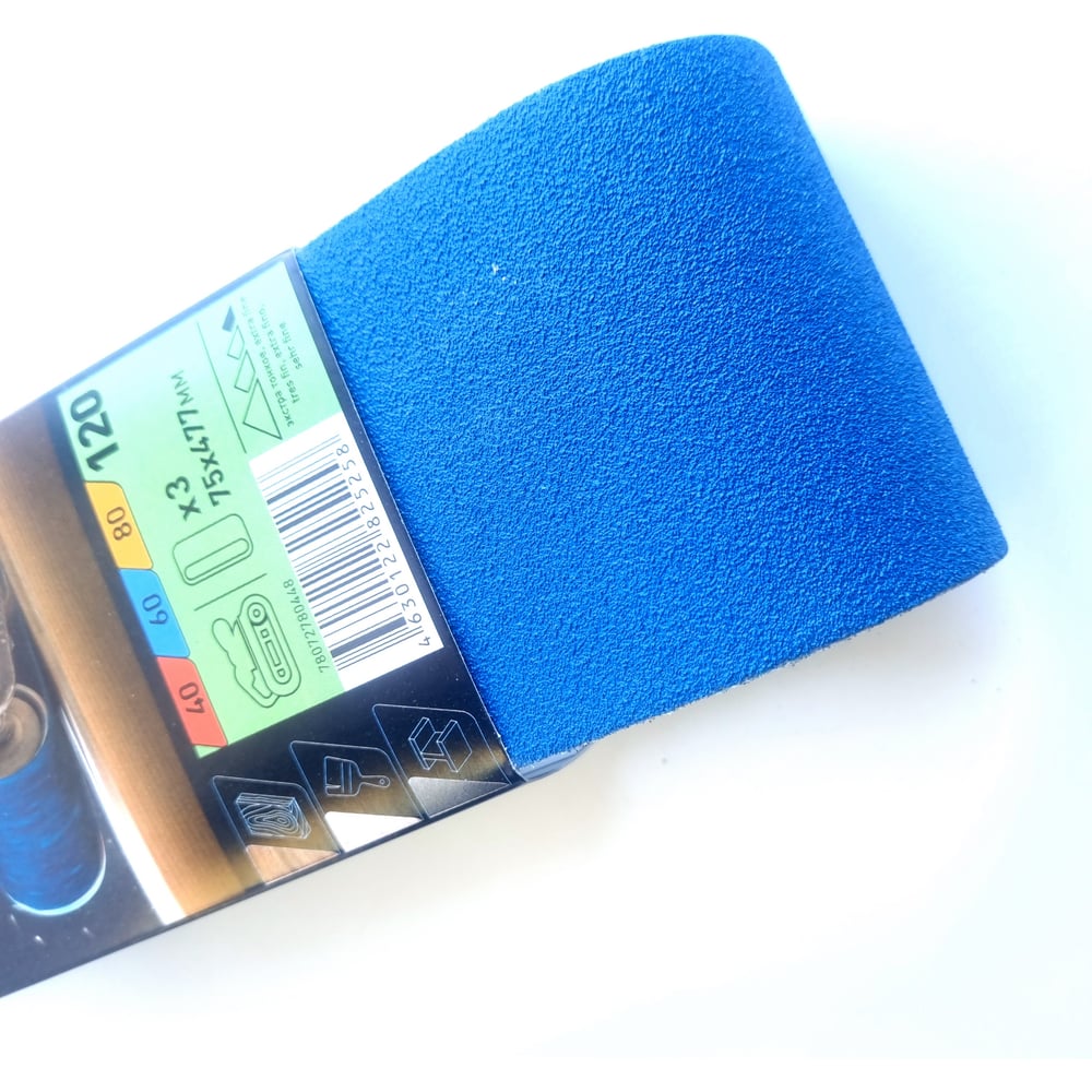 Изображение товара Шлифовальная лента циркониевая 75x477 мм, 3 шт, Р120 NORTON