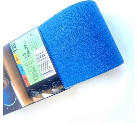 Изображение товара Шлифовальная лента циркониевая 75x477 мм, 3 шт, Р120 NORTON 78072780448