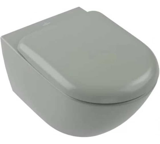 Изображение товара Унитаз подвесной Villeroy & Boch Antao 370x560 мм, CeramicPlus, цвет Morning Green 4674 T0 R8 00337432