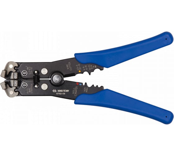 Изображение товара Стриппер для зачистки, резки проводов и обжима изолированных клемм KING TONY 6762-08