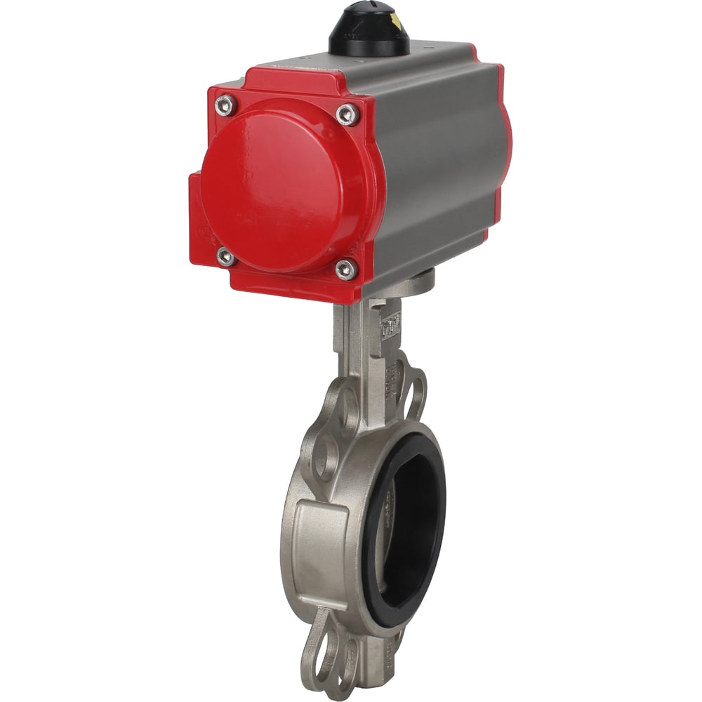 Изображение товара Затвор DN.ru 316L-316L-VITON Ду50 Ру16 с пневмоприводом