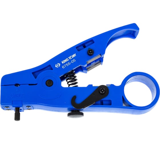 Изображение товара Стриппер для снятия изоляции и резки многожильного и плоского кабеля KING TONY UTP, STP, RJ 6755-05