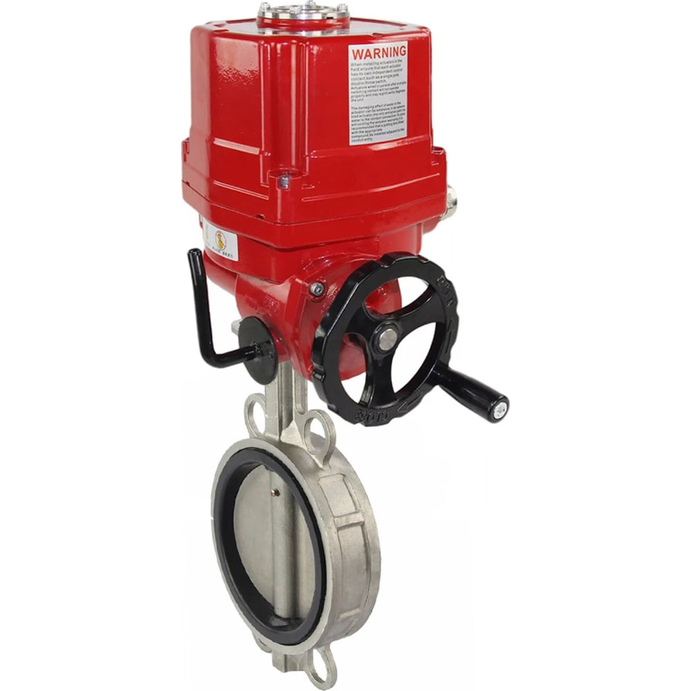 Изображение товара Затвор DN.ru 316L-316L-VITON Ду125 Ру16 с электроприводом EX-010 380В