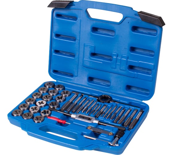 Изображение товара Набор метчиков и плашек KING TONY SK5 M3-M12, кейс, 39 предметов 12939MQ1