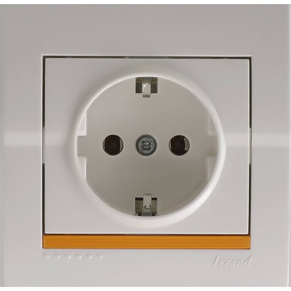 Изображение товара [Розетка] Lezard DERIY 702-0202-122B Силовая белая