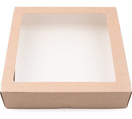 Изображение товара Универсальная коробка S-CHIEF 5 шт., с окном, 20x20x4.5 см BFC-037 766391