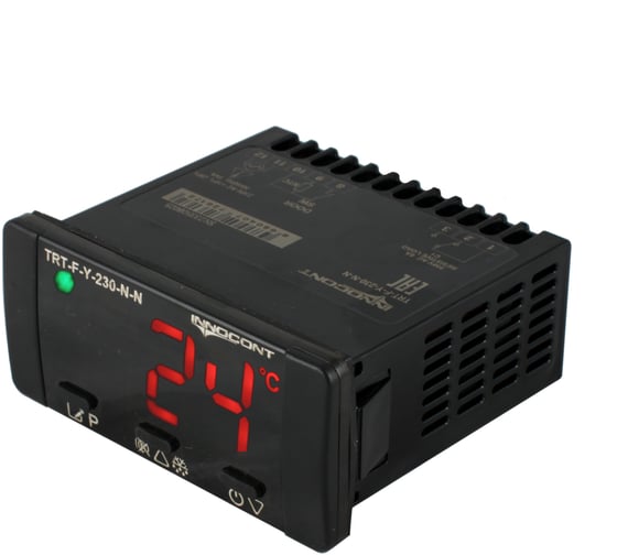 Изображение товара Температурный контроллер INNOCONT для управления охлаждением/размораживанием, 4 разряда, 77x35x61 мм, NTC, TRT-F-Y-230-N-N