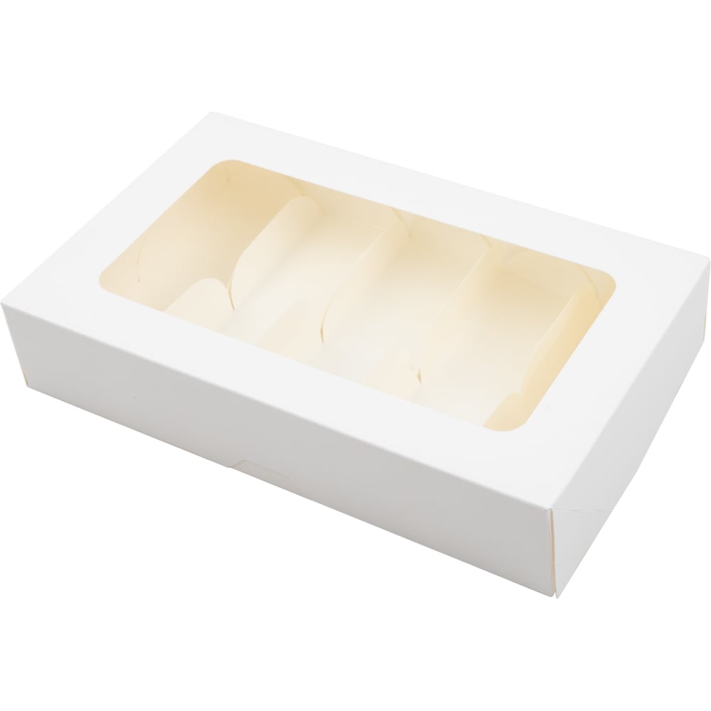 Изображение товара Упаковка-коробка для эклеров S-CHIEF белая BFC-040