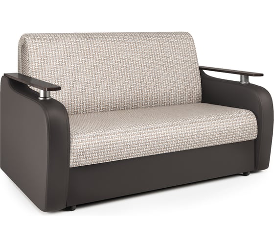 Изображение товара Диван аккордеон Шарм Гранд Д 100 корфу бежевый и экокожа шоколад 33070370