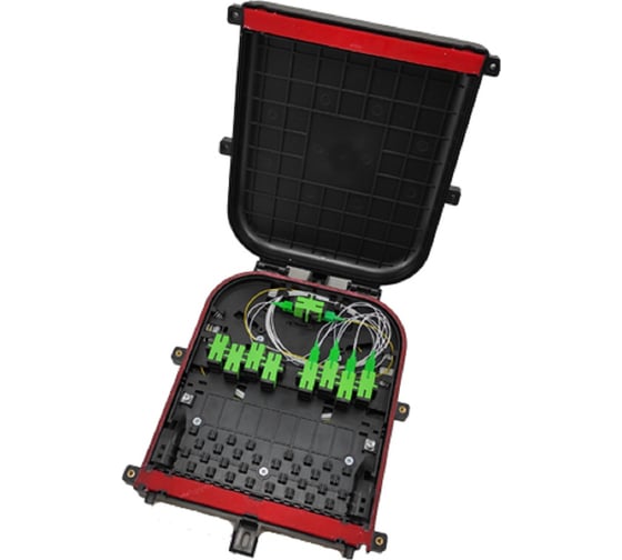 Изображение товара Оптическая кросс-муфта ООО Лентамет ОКМ-3023-18SC-162-М(п)-18К/2PLC8 (серая) винты с пласт. головкой (ОКМ-18SC/16SC-PLC) 10372