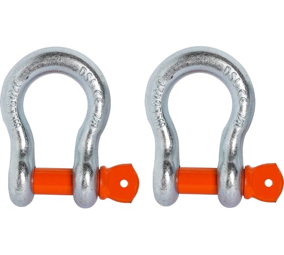 Изображение товара Шаклы буксировочные металлические AIRLINE 6,5 т / 26 т с сумкой, набор 2 шт. ASHA008