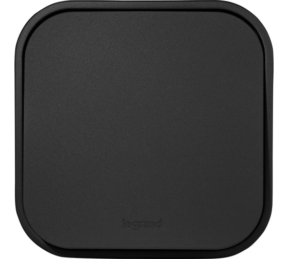 Изображение товара Переключатель одноклавишный Legrand Quteo IP20 10A 250В винтовые зажимы - черный матовый 782477