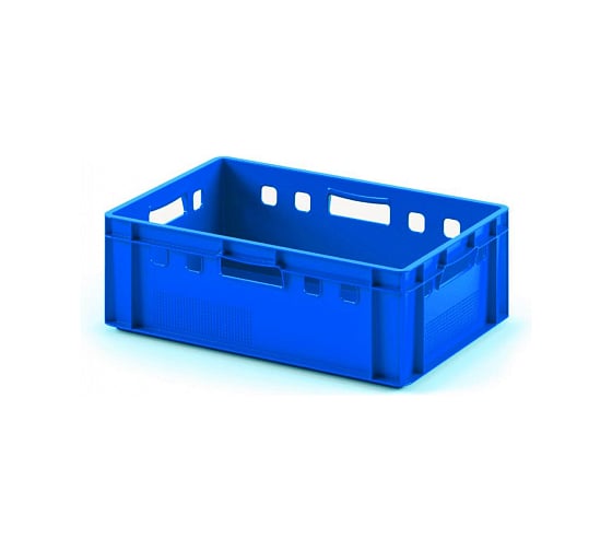 Изображение товара Ящик пластиковый Пластик система Е2 600x400x200 мм, синий PS 4269.61