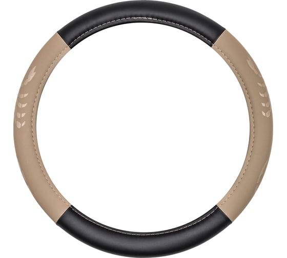 Изображение товара Чехол на руль DSV Black+Beige искусственная кожа R99301