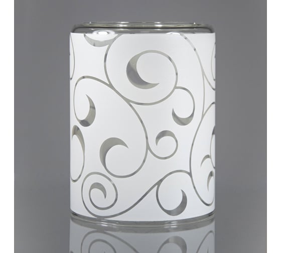 Изображение товара Плафон стеклянный ЭЛЕТЕХ цилиндр прозрачный Марокко белый 1070908527