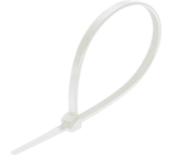 Изображение товара Кабельная стяжка (хомут) NORMA-RUS 3,6 х 200, бесцветная, 100 шт. НР-СТ8636200WH