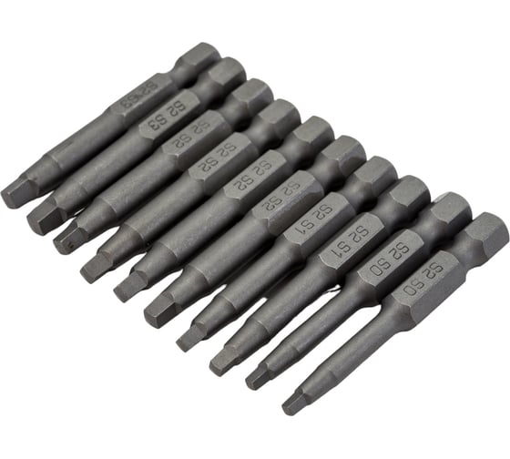 Изображение товара Набор бит (10 шт; 50 мм; SQ 0/1/2/3) SKRAB 43911