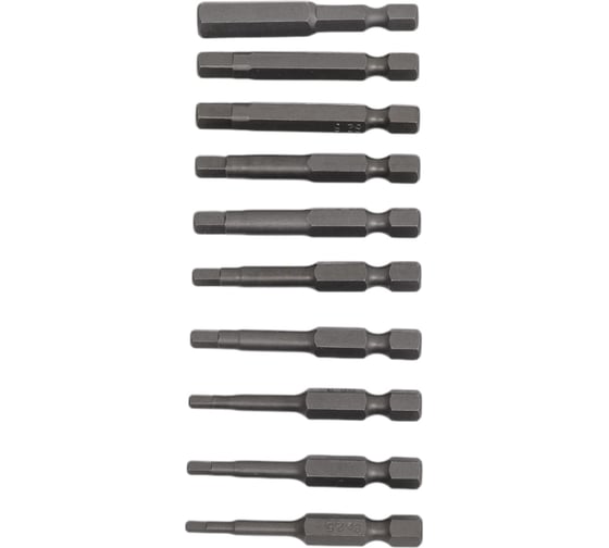Изображение товара Набор бит (10 шт; 50 мм; HЕX 2.5-8) SKRAB 43912