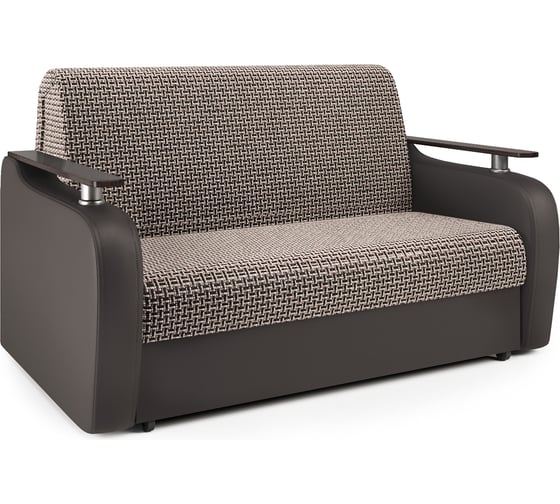 Изображение товара Диван аккордеон Шарм Гранд Д 140 корфу коричневый и экокожа шоколад 33070416