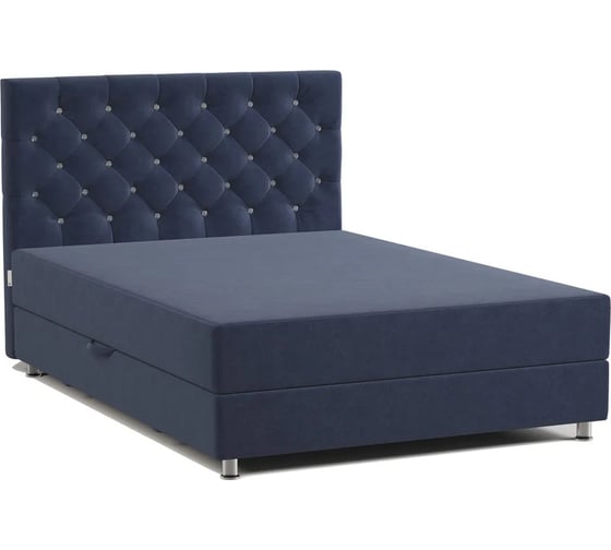 Изображение товара Кровать односпальная Шарм с подъемным механизмом, эль Люкс 90, велюр Ультра миднайт 170523983