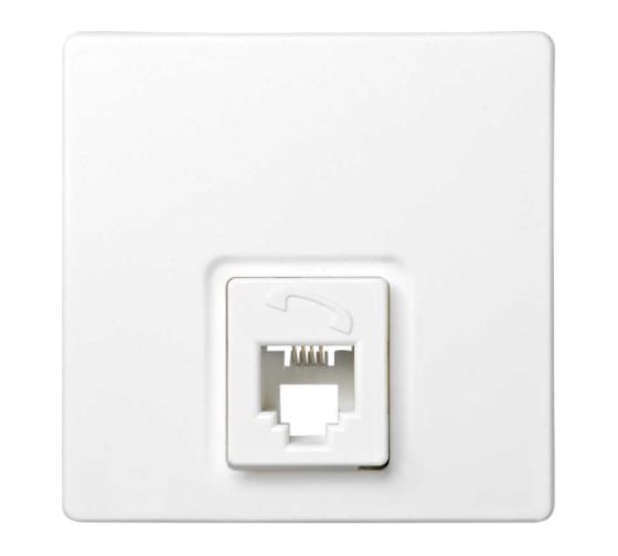 Изображение товара Телефонная розетка Simon RJ11, 4 контакта, S73 Loft, белый 73480-60