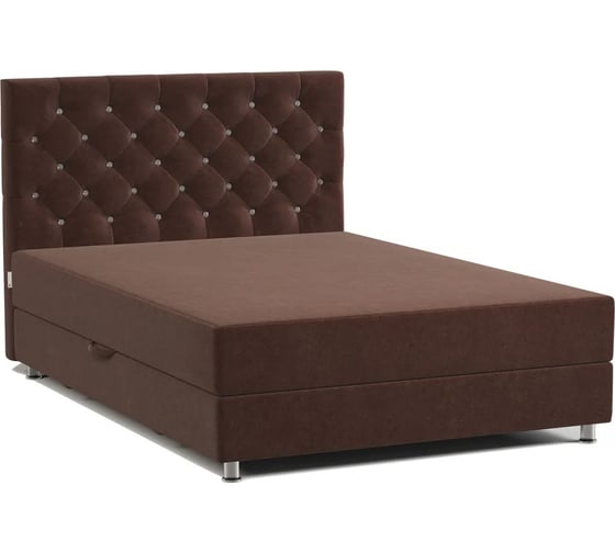 Изображение товара Кровать односпальная Шарм с подъемным механизмом, эль Люкс 100, велюр Дрим шоколад 170523984