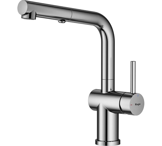 Изображение товара Смеситель для кухни с выдвижным изливом RAGLO сатин R86.49.05