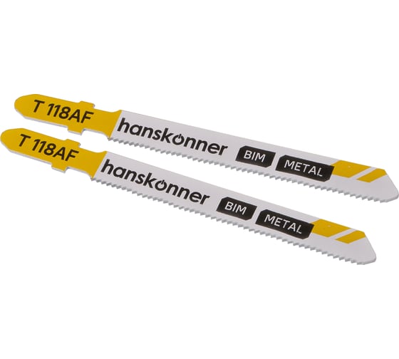 Изображение товара Пилки по металлу 2 шт для лобзика Hanskonner H02-118AF