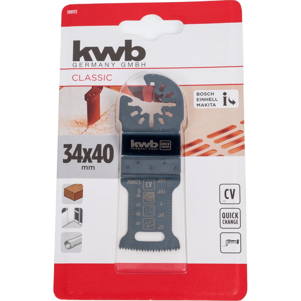 Изображение товара Полотно пильное по дереву для МФУ ENERGY SAVING 34 мм KWB 709173
