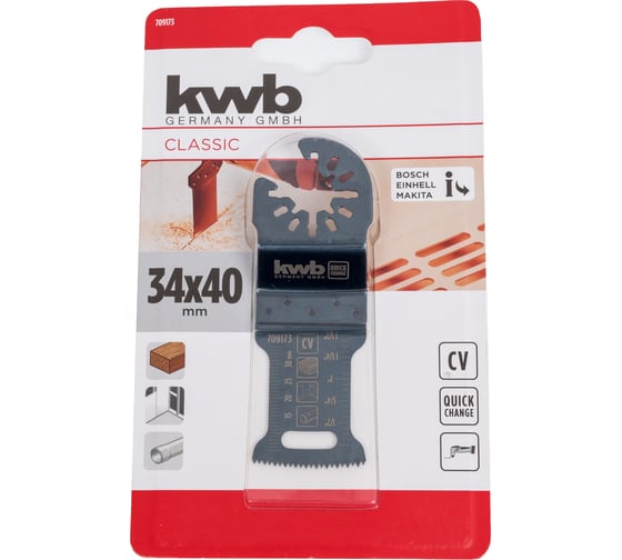 Изображение товара Полотно пильное по дереву для МФУ ENERGY SAVING 34 мм KWB 709173