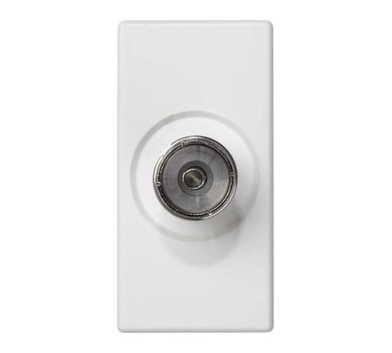 Изображение товара Розетка TV Simon ТВ одиночная, 1/2 К45, под пайку, мама, белый K102B-9