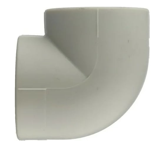 Изображение товара Угольник RTP PN25 90 градусов, внутр внутр D50 мм, серая 11035