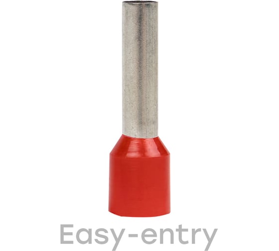 Изображение товара Штыревой втулочный изолированный наконечник EKF PROxima НШвИ 10.0-18 50 шт. nhvi-10.0-18