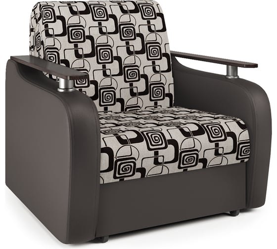 Изображение товара Кресло-кровать Шарм Гранд Д 70 экокожа шоколад и ромб 170522141